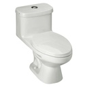 Wc One Piece Elongado Descarga a Piso Ischia Single Flush Tapa a Eleccion