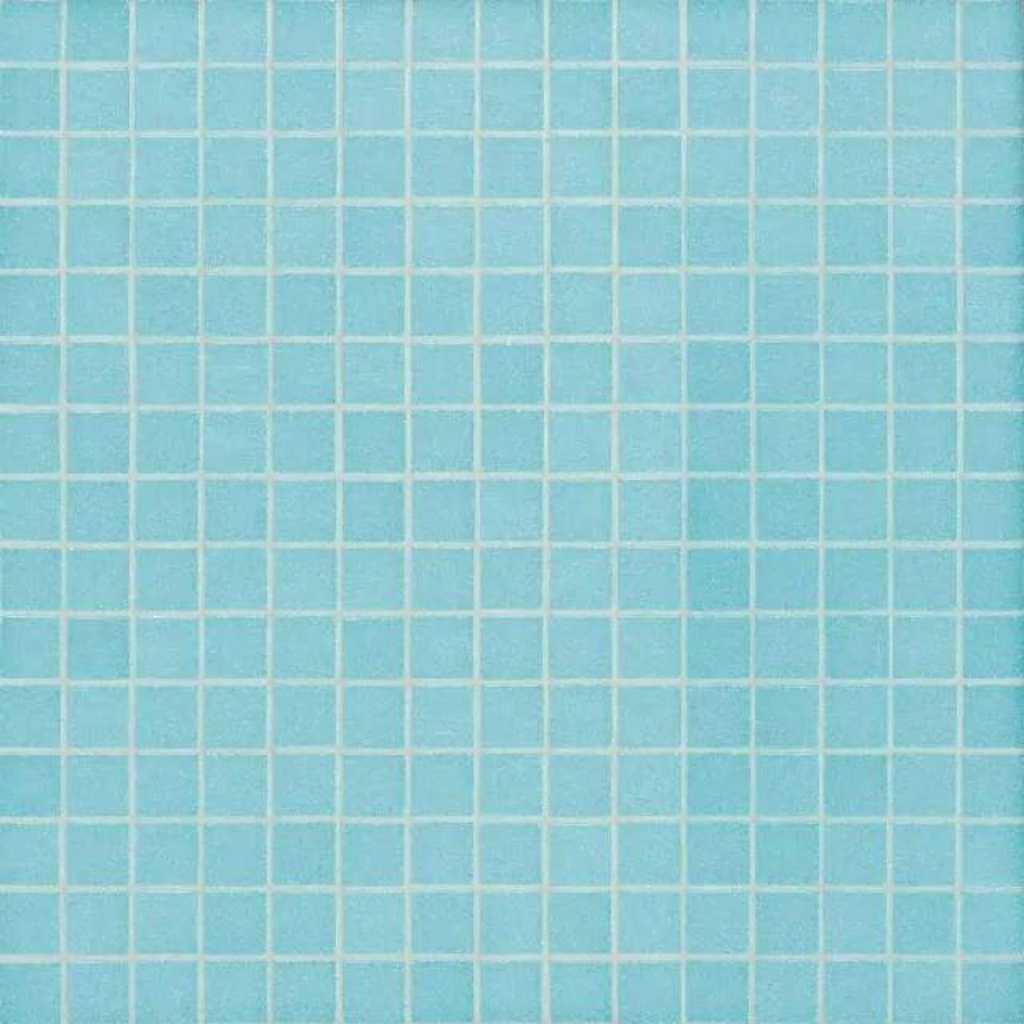 Mosaico De Vidrio En Malla Celeste C15 Brillante 31.5x31.5 cm
