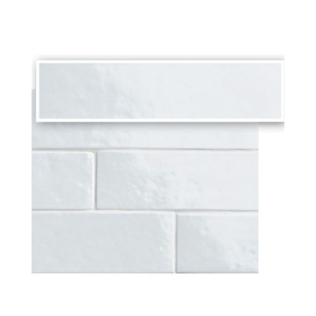 Porcelanato Bella Azurra Brillante 7,5x30 cm