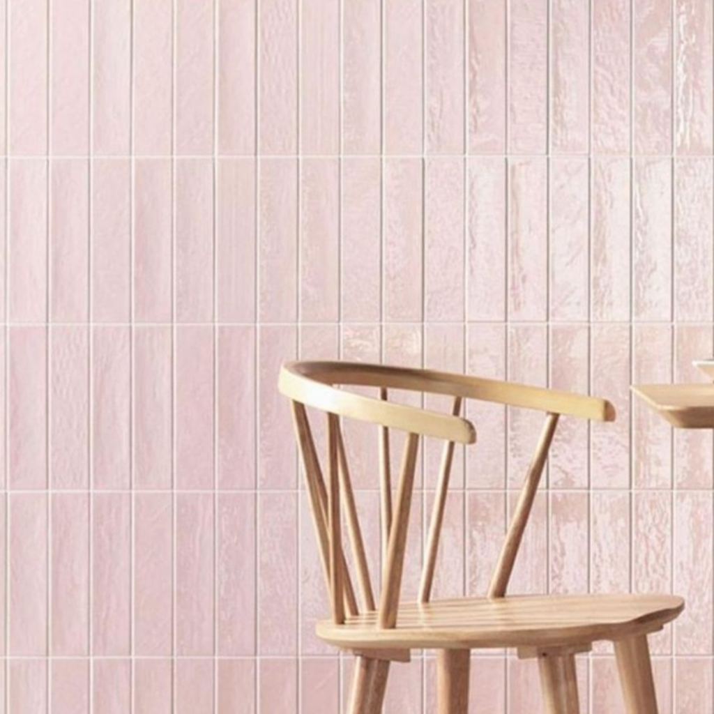 Porcelanato Bella Rosa Brillante 7,5x30 cm