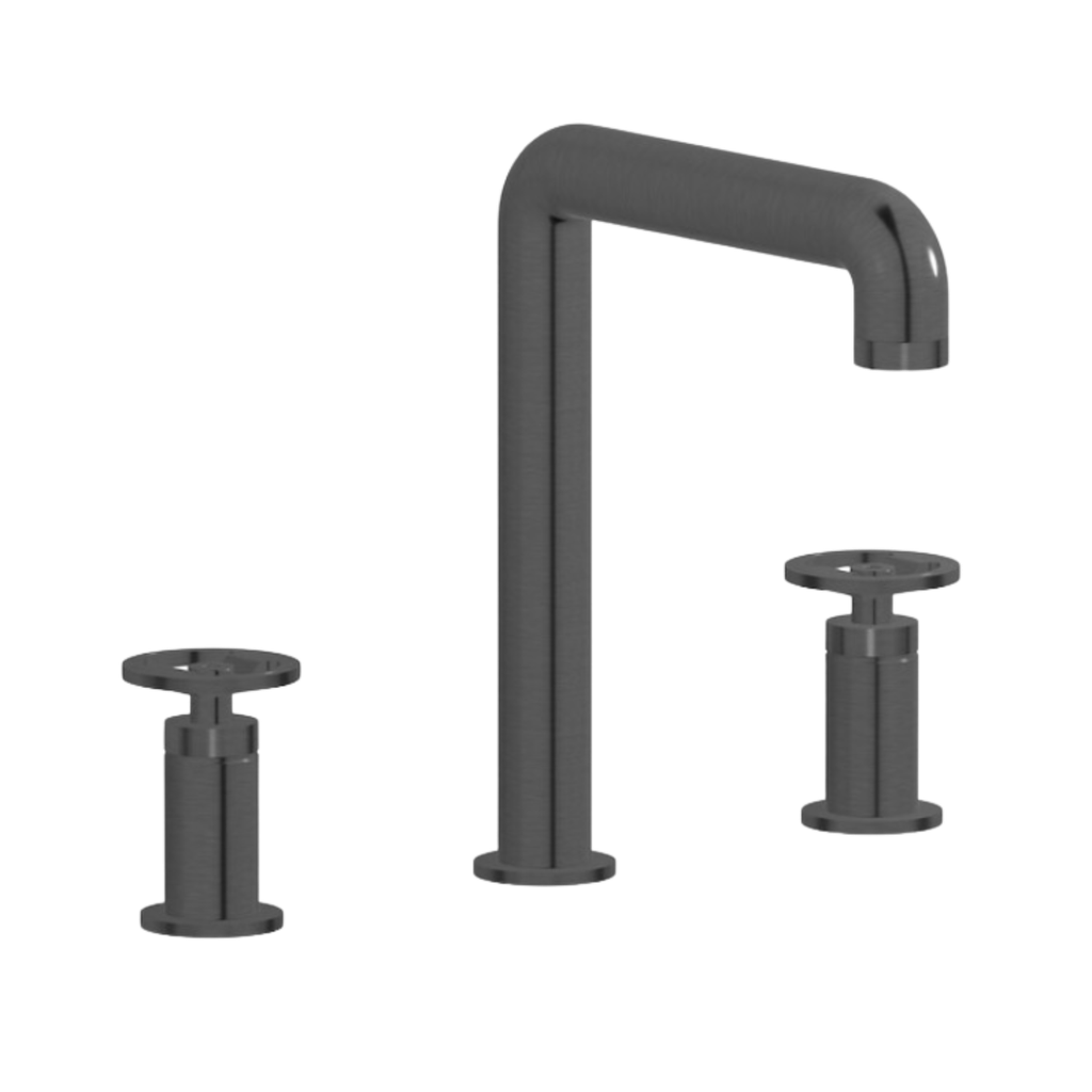 Grifería Triforo de Lavamanos Bold Lever Negro Cepillado