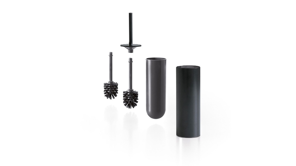 Portaescobilla de Pared Negro Mate