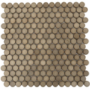 Mosaico Aluminio Dots Bronze 30x30