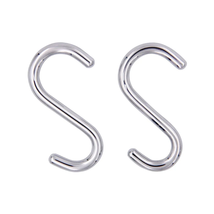 Gancho Touch "S" 2 unidades Cromo A4620S