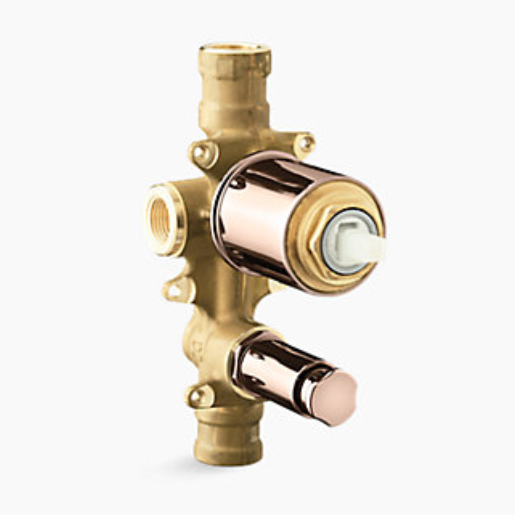 Cuerpo Interno 4 cm Doble Vía Oro Rosa Brillante