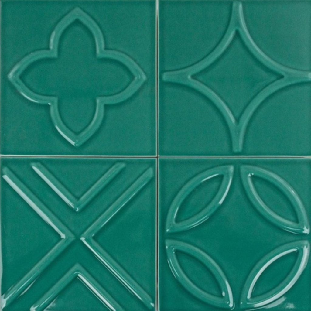 Cerámica Fez Jade Brillante 15x15 Cm