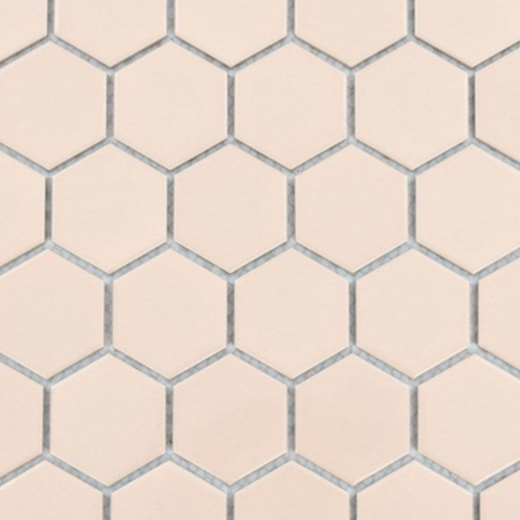 Porcelanato En Malla Sixties Rose Brillante 5x5 cm