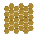 Porcelanato En Malla Sixties Gold Brillante  5x5 Cm