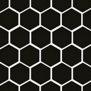 Porcelanato En Malla Sixties Black Brillante 5x5 cm