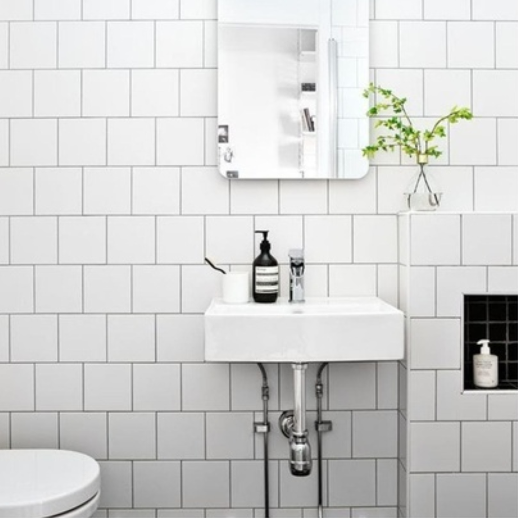 Cerámica Natural Branco Satinado  19x19 cm