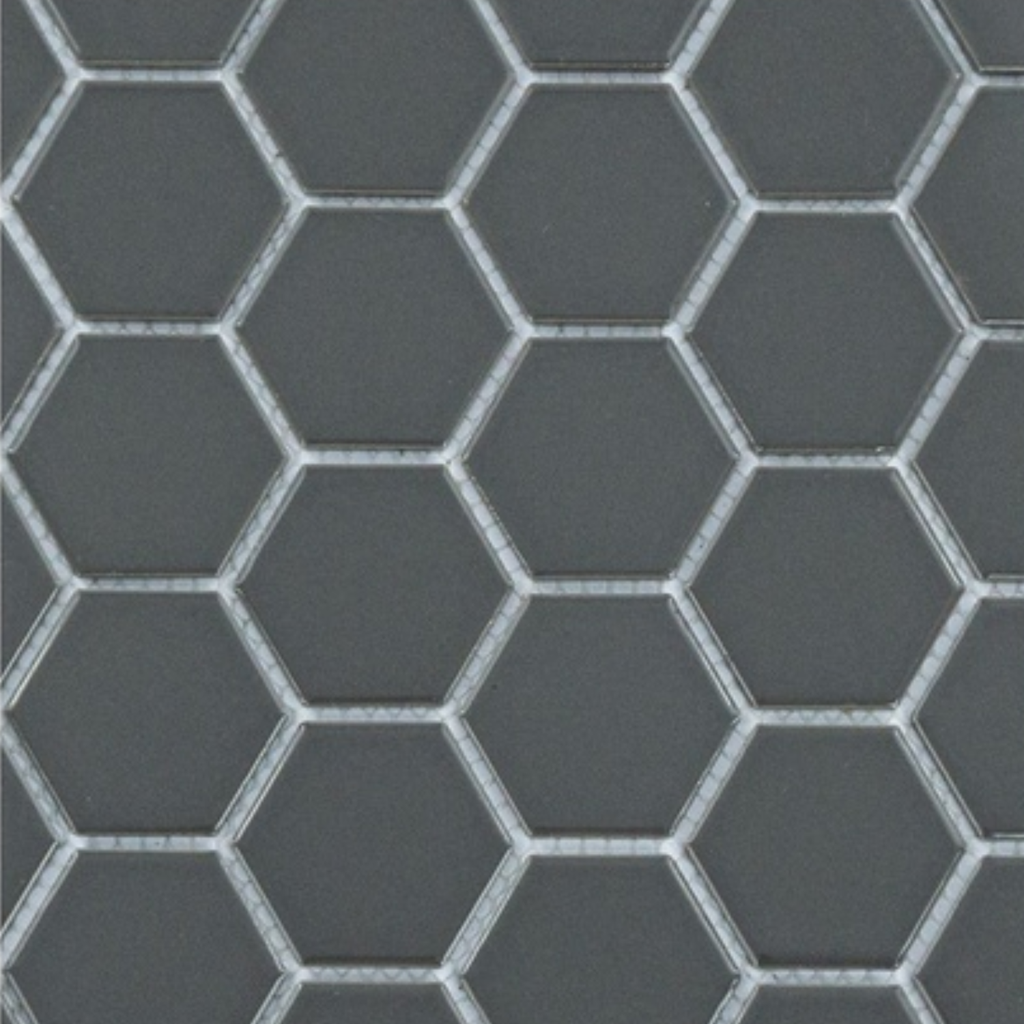 Porcelanato En Malla Sixties Gray Brillante 5x5 cm