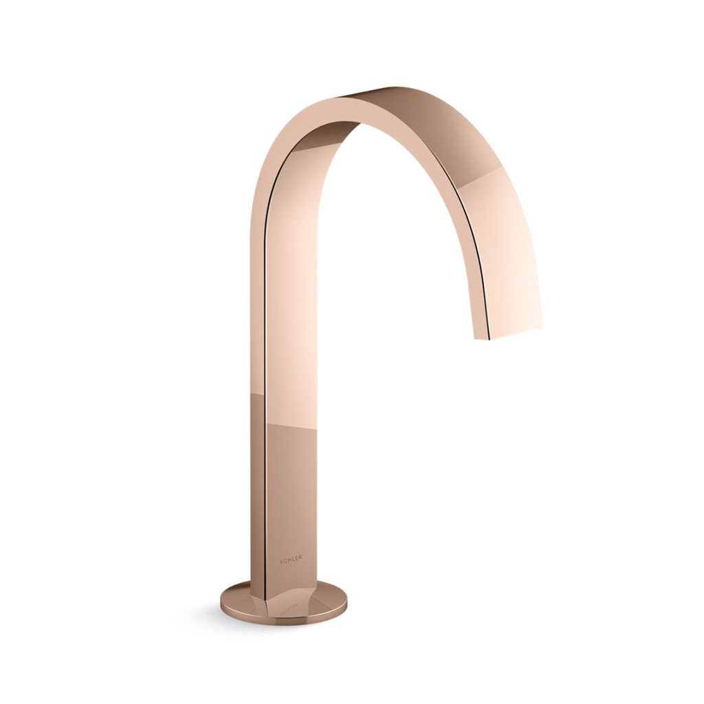 Grifería de Lavamanos Bimando Externo Components Oro Rosa Brillante