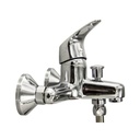 Grifería Tina Ducha Monomando Externo Vulcano Cromo