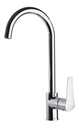 Grifería De Cocina Ypsilon Plus Caño Alto Cromo