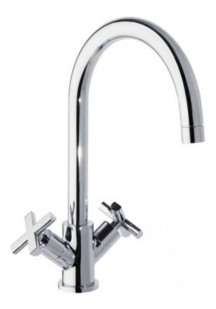 Grifería De Cocina Rs-cross Caño Alto de 32 cm Cromo