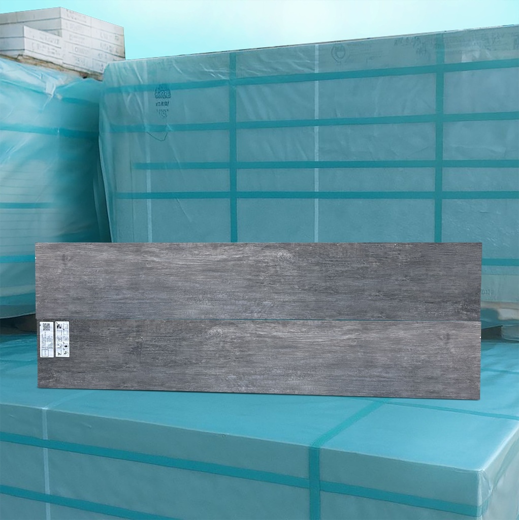 Gres Porcelánico Fir Black Mate Rectificado 20x120 cm