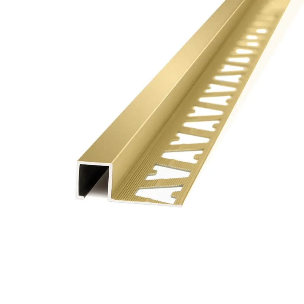 Guardacanto Quadra Oro Brillante10x10 mm