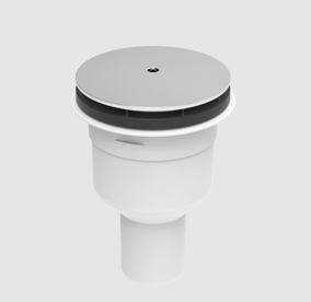 SANIT DESAGUE 90MM VERTICAL CROMO