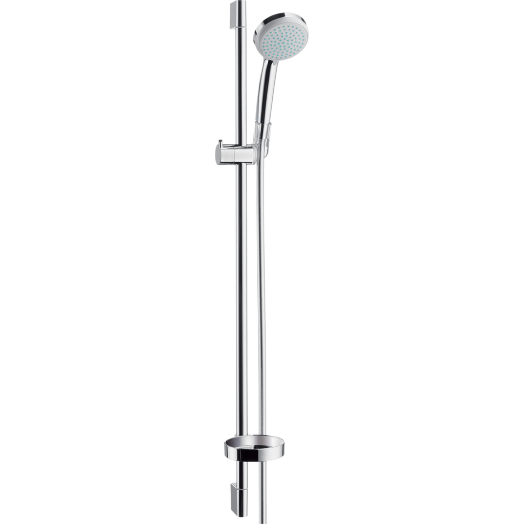 Barra Ducha Fija 90 cm con Jabonera