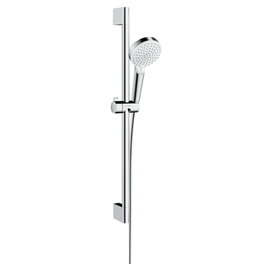 Set de ducha Vario con barra de 65 cm y Selector Externo Crometta Cromo Brillante Tamaño de ducha Ø100 mm
