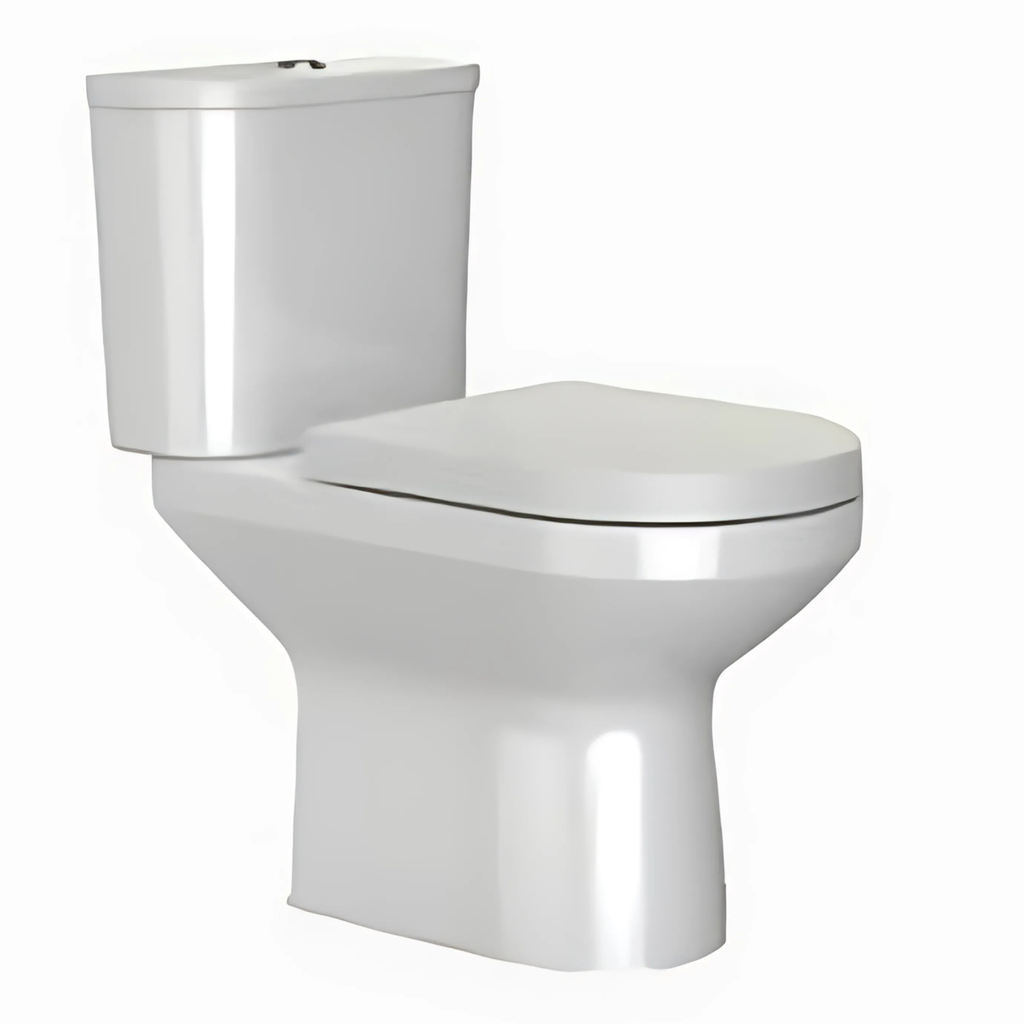 Monoblock para Zócalo Sanitario Descarga a Muro, Dual Flush Span Round