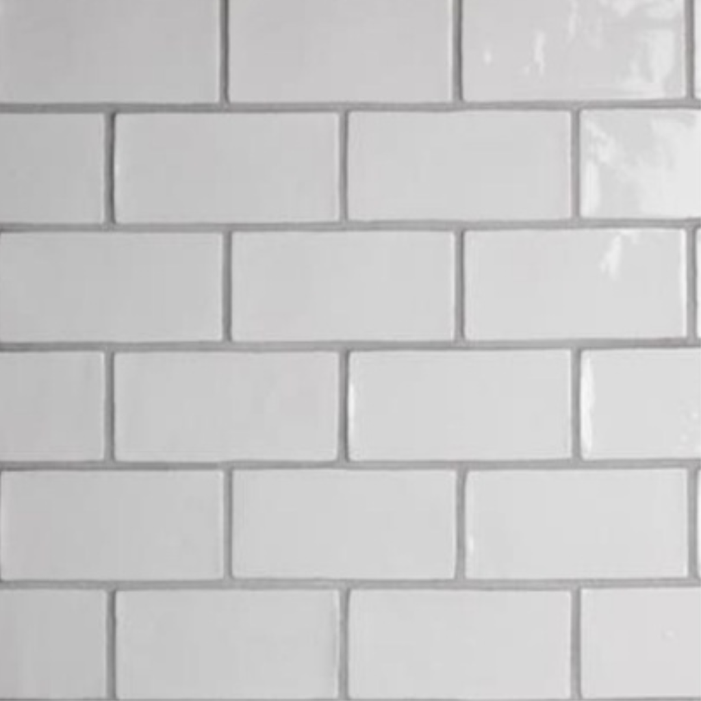 Porcelanato Cotswold Bianco Brillante 7,5x15 cm