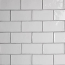 Porcelanato Cotswold Bianco Brillante 7,5x15 cm