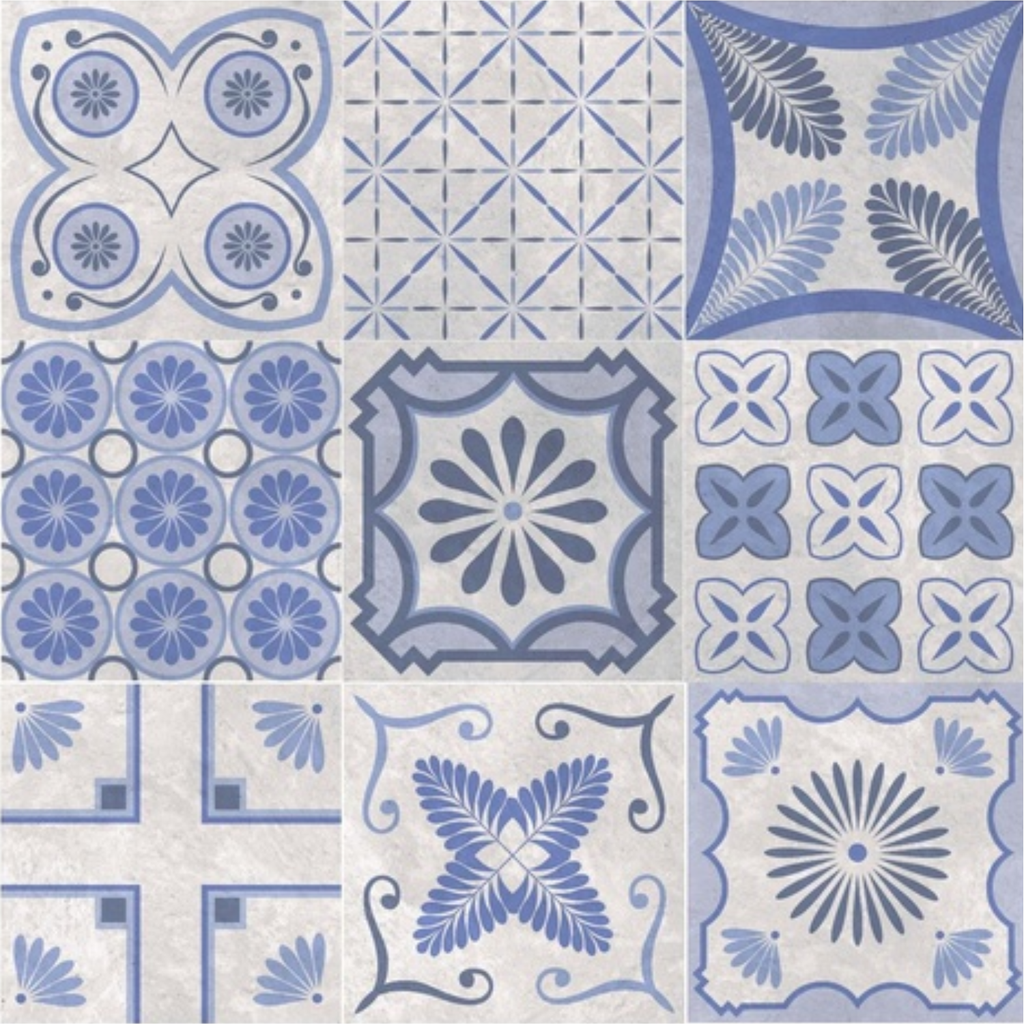 Cerámica Pachtwork Blue Mate 20x20 cm