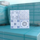 Cerámica Pachtwork Blue Mate 20x20 cm