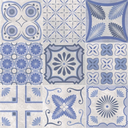 Cerámica Pachtwork Blue Mate 20x20 cm