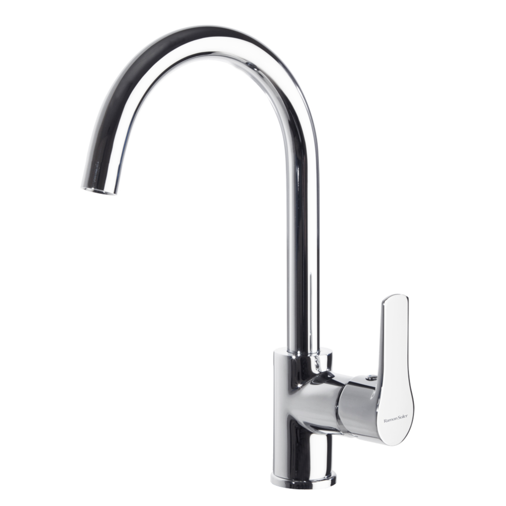 Grifería De Cocina Titanium Caño Alto de 35 cm Cromo