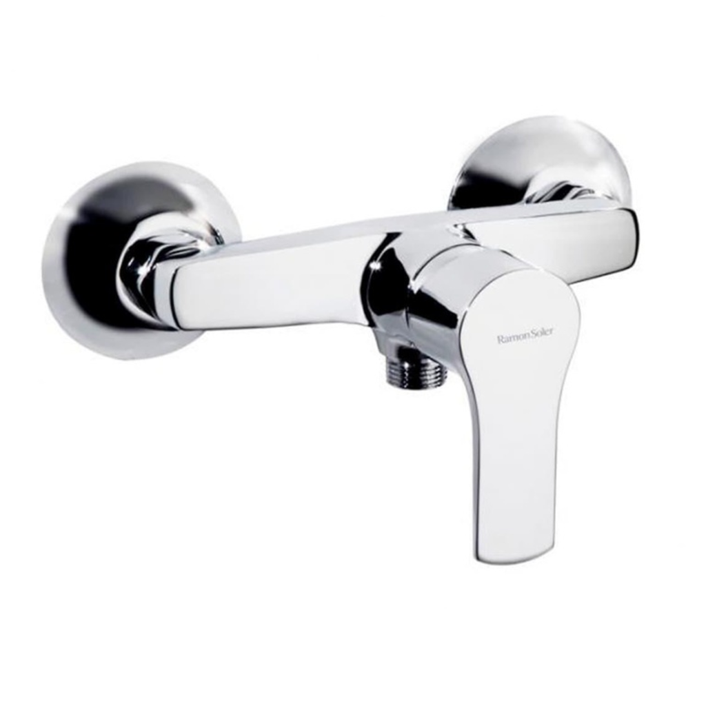 Griferia de Ducha Monomando Externo Titanium Cromo