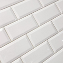 Cerámica Metro White Brillante 10x20 cm