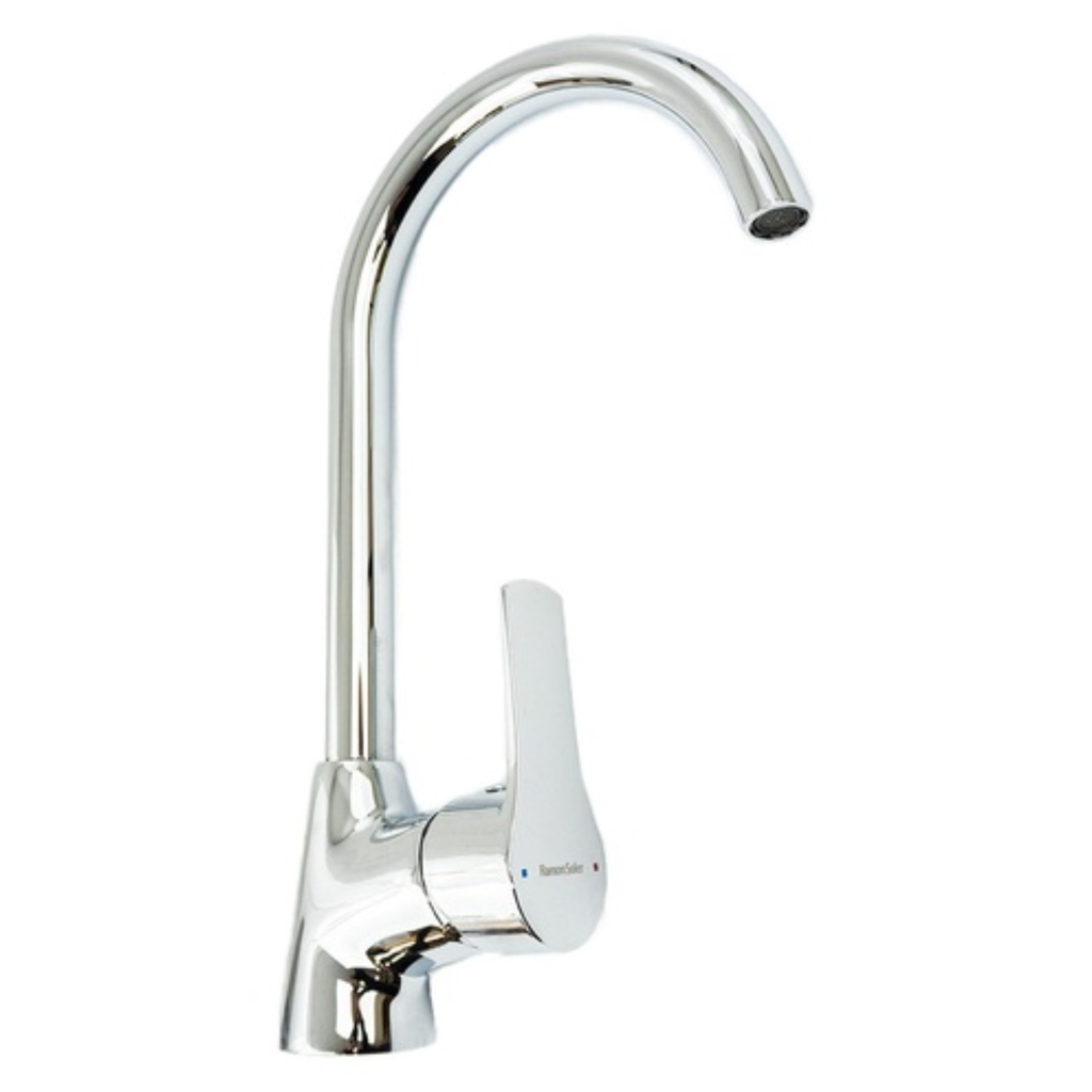 Grifería De Lavaplatos Titanium Caño Alto De 35,4 cm Cromo