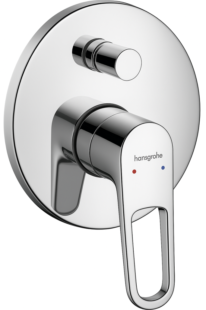 Grifería Tina Ducha Monomando Empotrado Metropol 2  Níquel