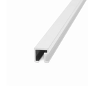 ALUMINIO LISTELLO CUAD 9X9 2,45M CROMO MATE