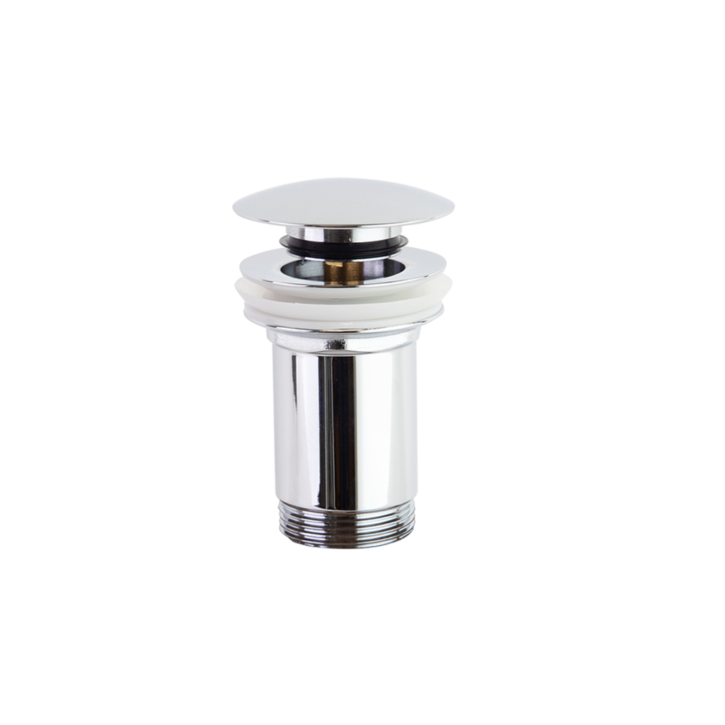 Desagüe Sistema Click Lavamanos y Bidet Corto Cromo