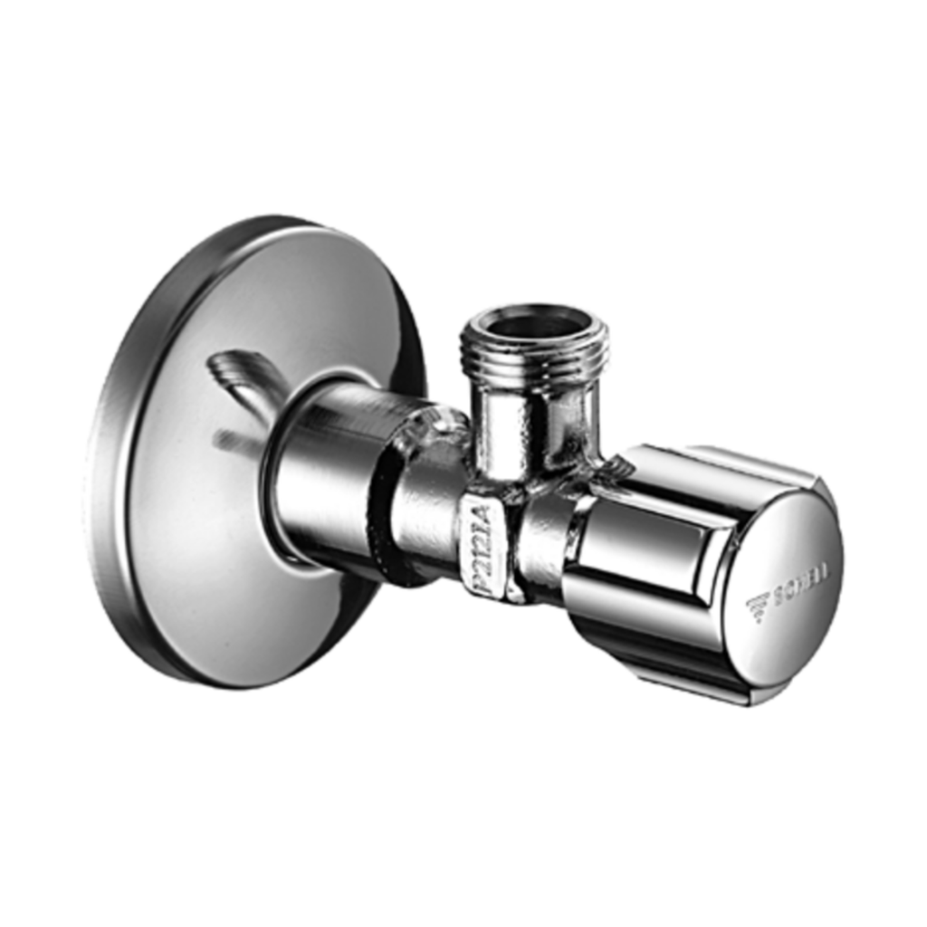 Llave Escuadra Schell 1/2' a 3/8' Cromo