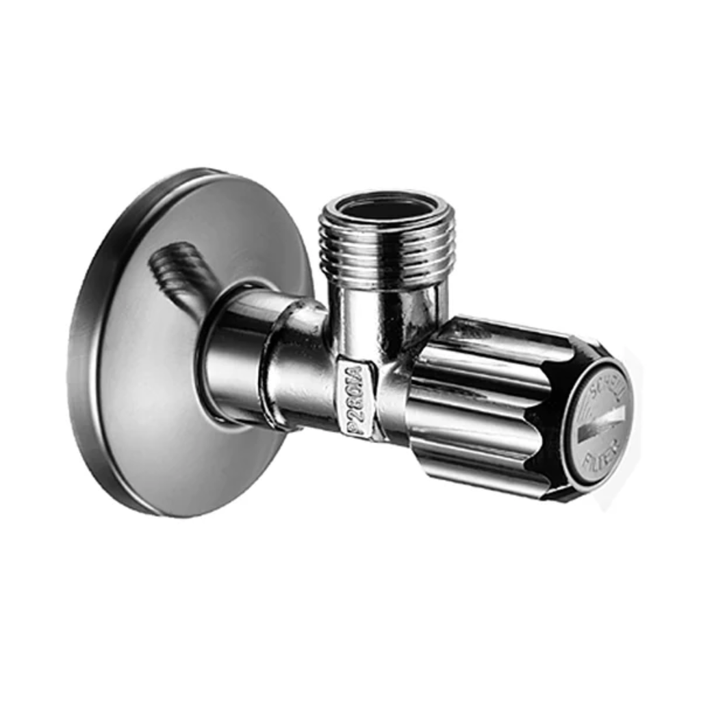 Llave Angular con Filtro 1/2 a 3/8 Cromo