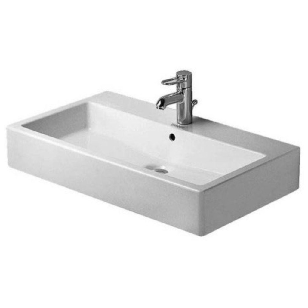 Lavamanos De Sobreponer Vero Rectangular 80x47 cm Blanco