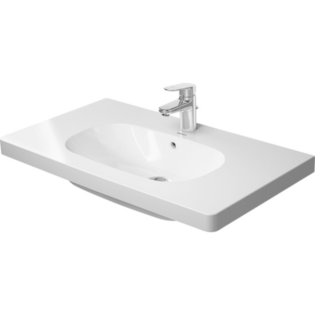 Lavamanos D-Code Semi empotrado 48x85x18 cm Blanco