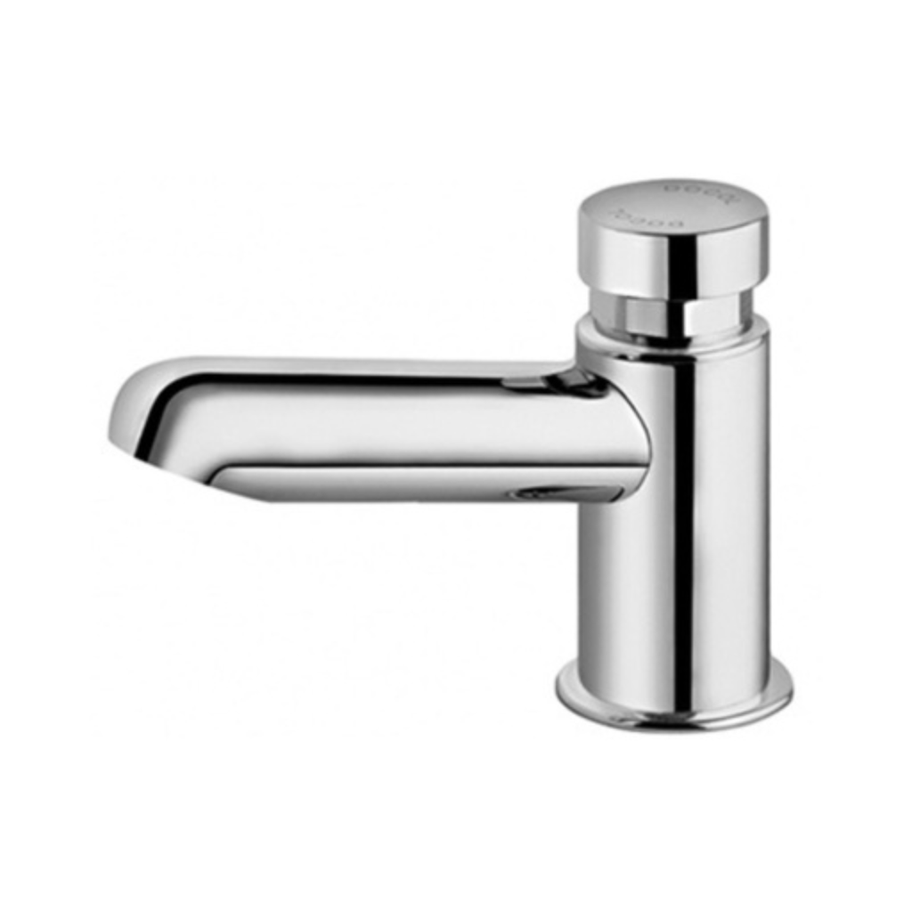 Grifería de Lavamanos Pulsador Externo Matic Alfa Cromo