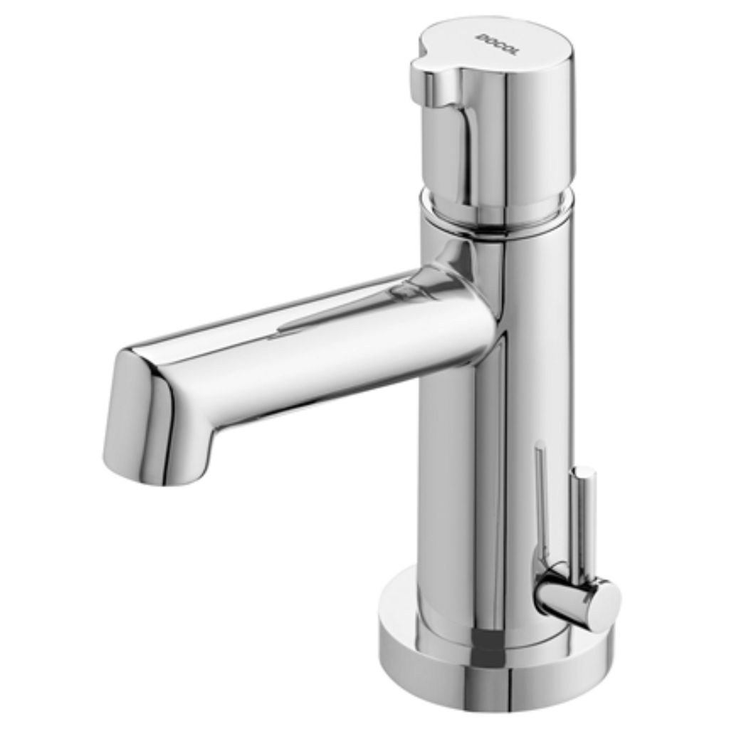 Grifería de Lavamanos Pulsador Externo Oasis FLex Cromo