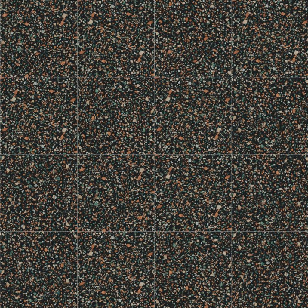 Porcelanato Play Dots Multi Black Mate 20x20 cm