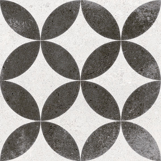 Porcelanato Kerala Negro Mate 20x20 cm