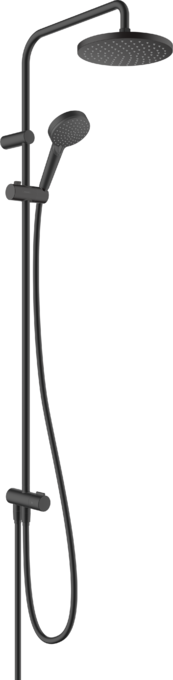HG Showerpipe 200 1jet Reno Vernis Blend Negro Mate
