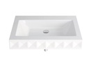 Lavamanos a Muro BetteLoft Ornament Blanco 82,5x52,5x12,5cm 