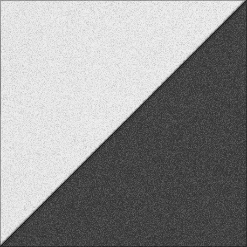 Mosaico Bicapa 40x40cm Blanco/Negro con Terminación Hormigón 36mm de espesor