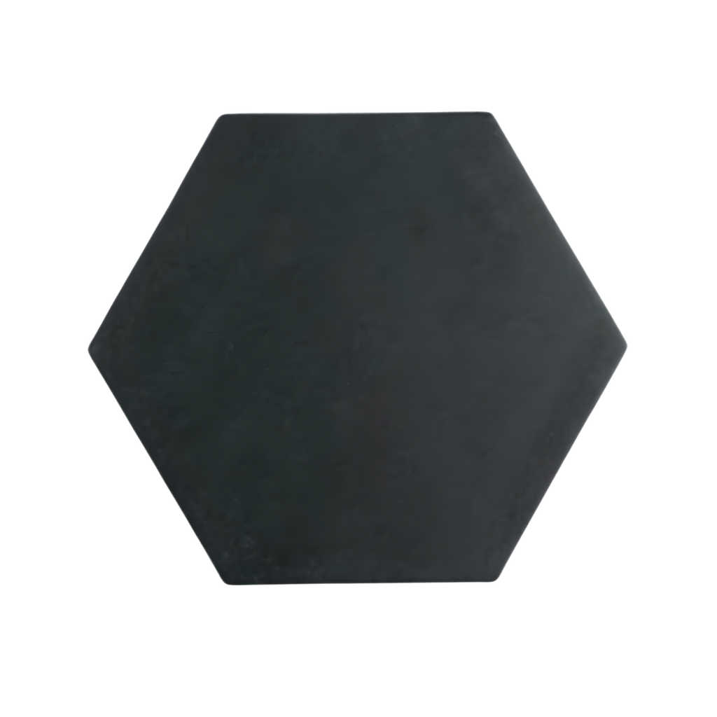 Porcelanato Hexagonal Cement Black 17x19,50 cm