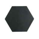 Porcelanato Hexagonal Cement Black 17x19,50 cm
